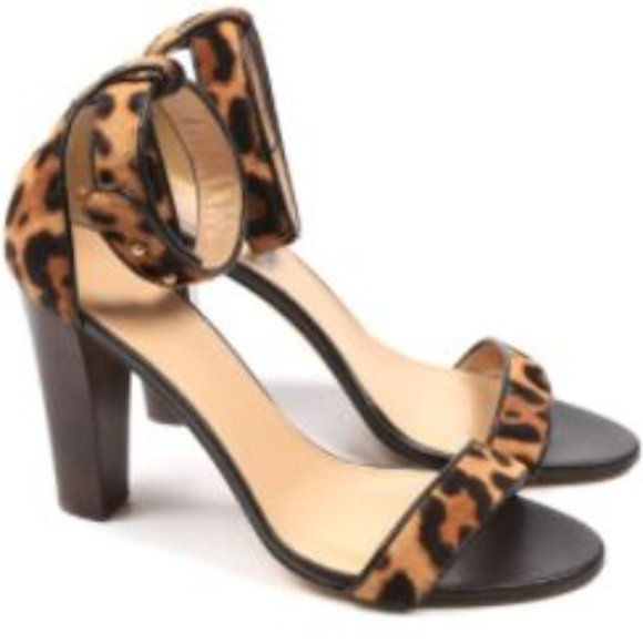 J CREW COLLECTION Shoes - J CREW COLLECTION Heel Sandal Leopard Size 8